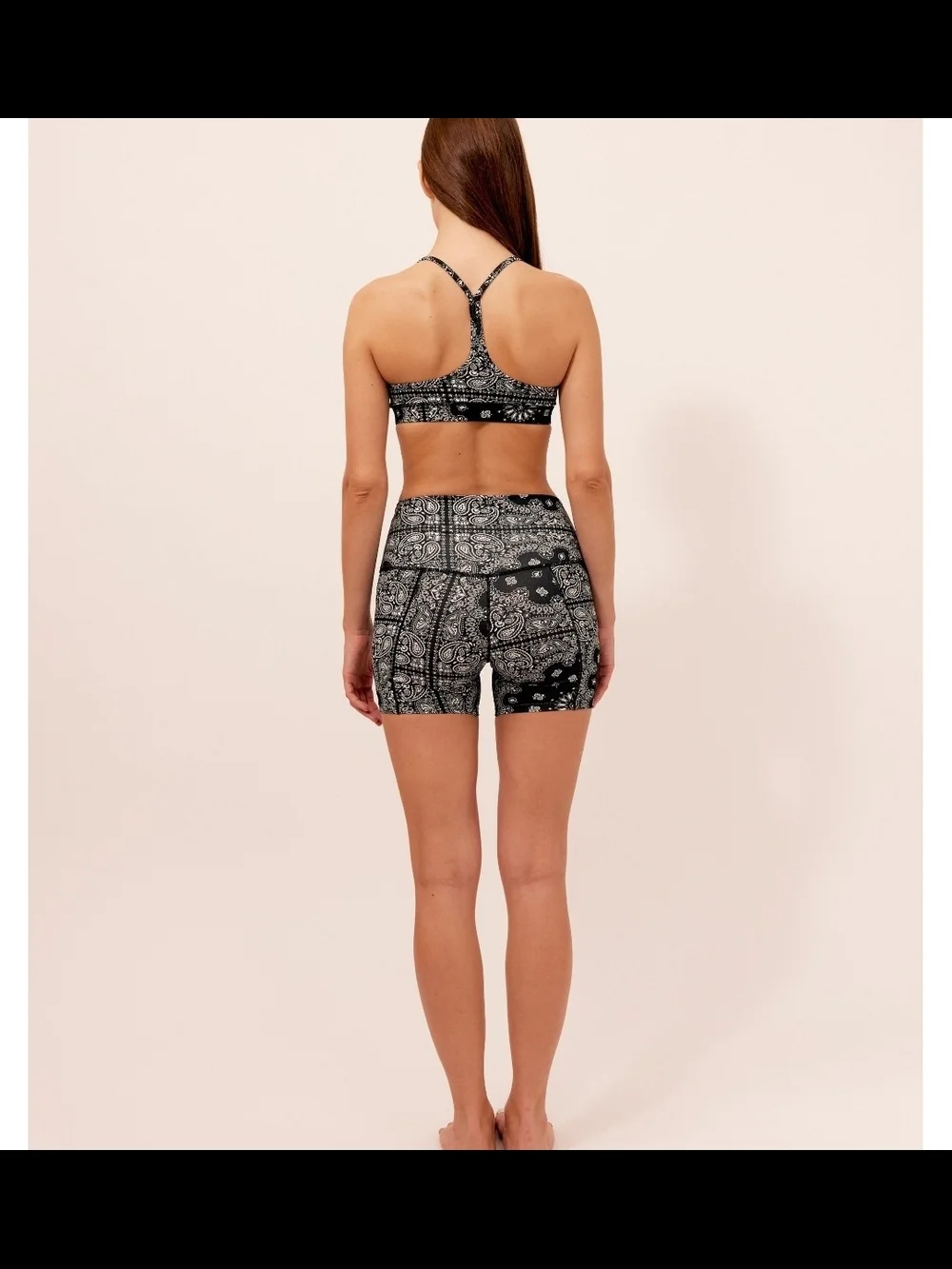 ALO Vapor Bandana Print Bra Top